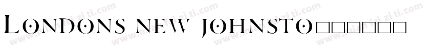 Londons new johnsto字体转换